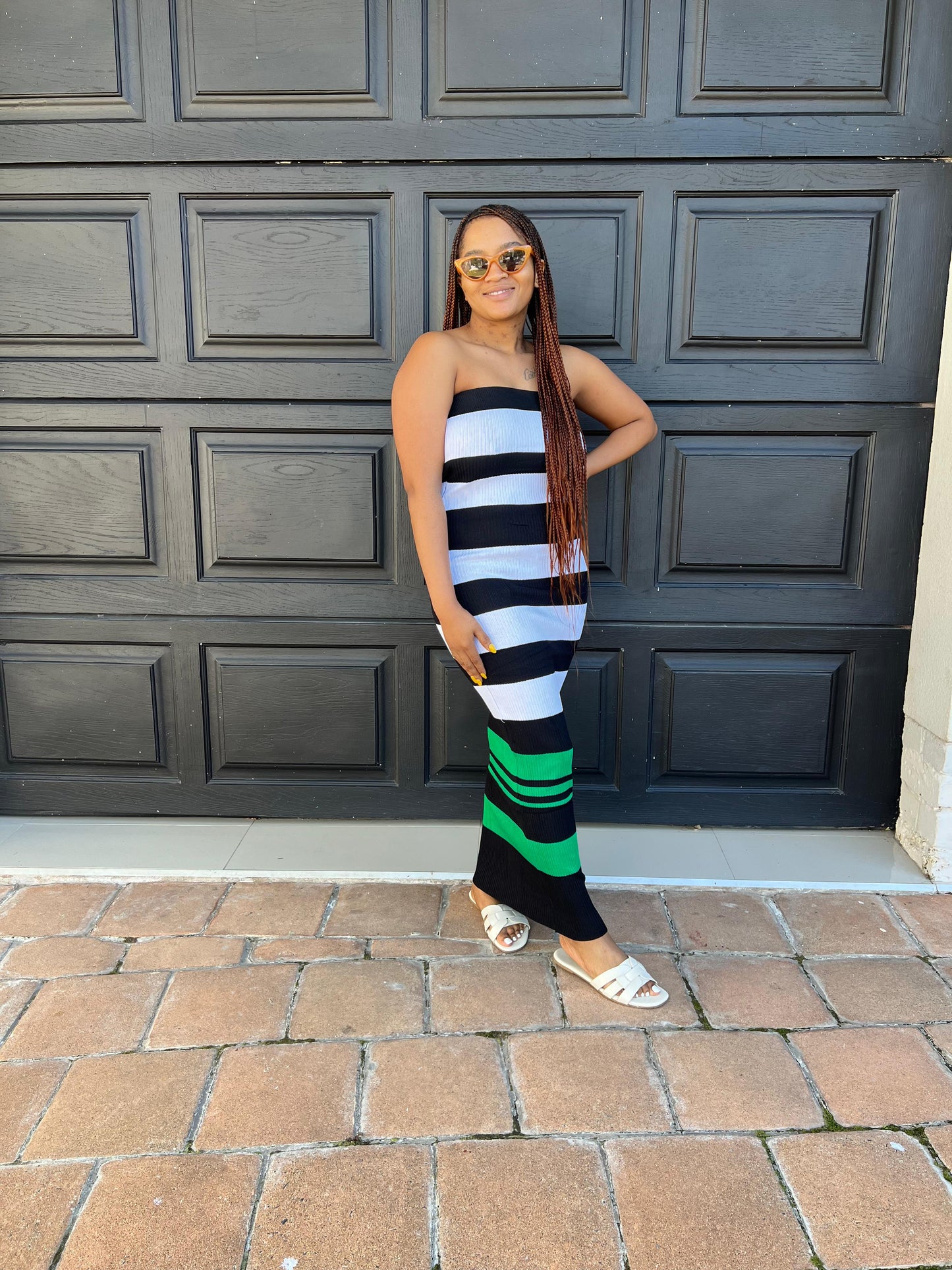 broad stripe bodycon