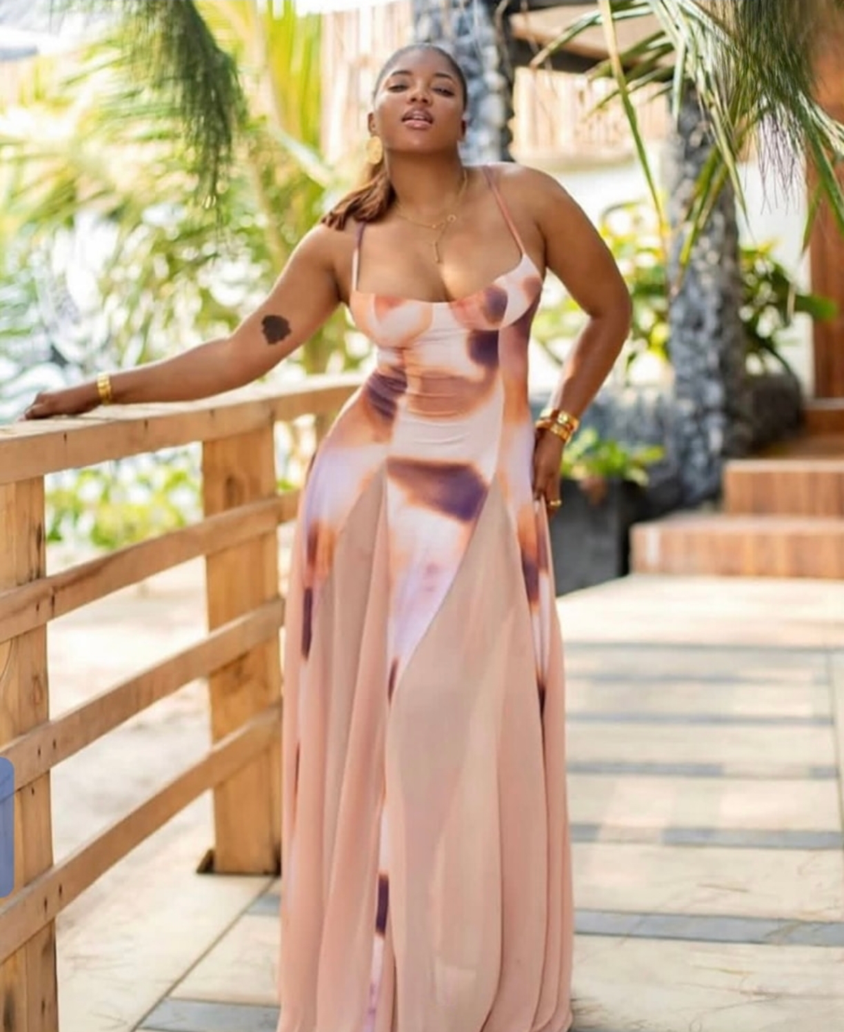thin strip dress with boob cup