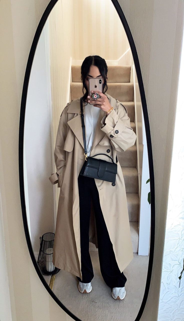 long trench coat with belt
