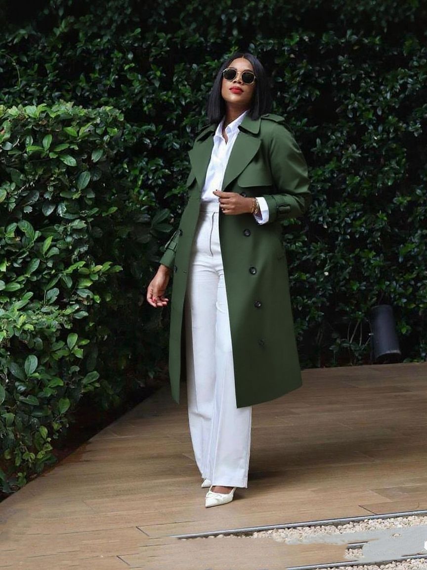 long trench coat with belt