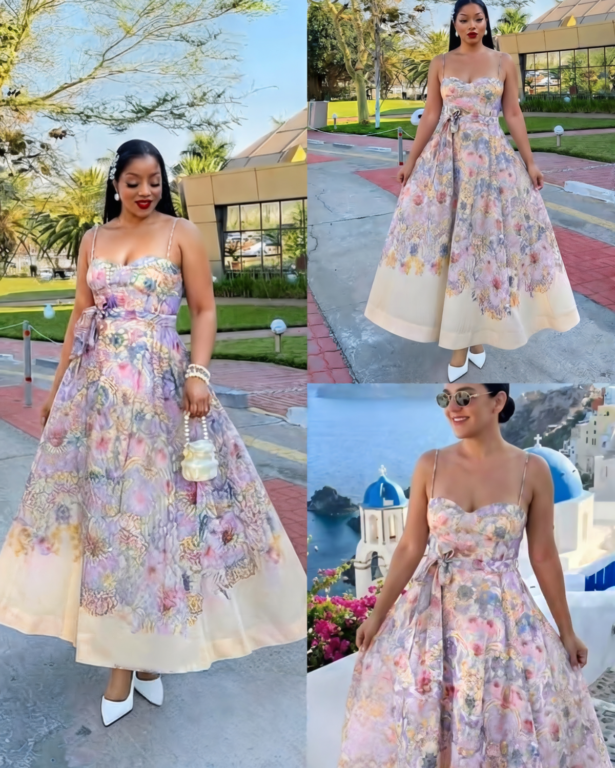 chiffon floral dress