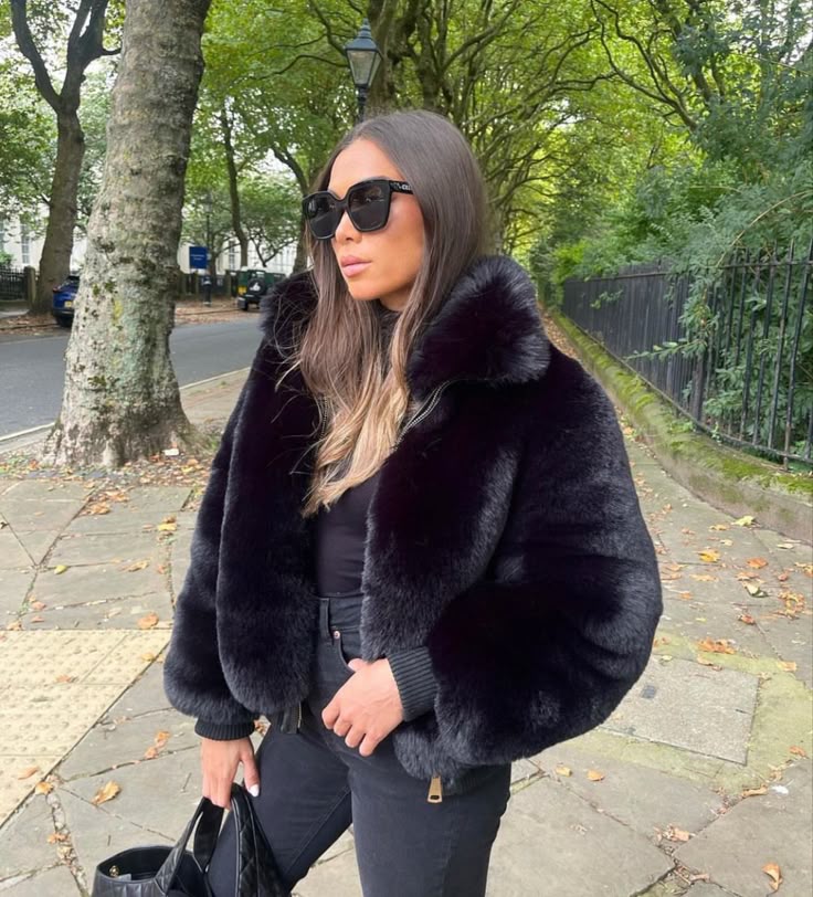 Fluffy winter jacket