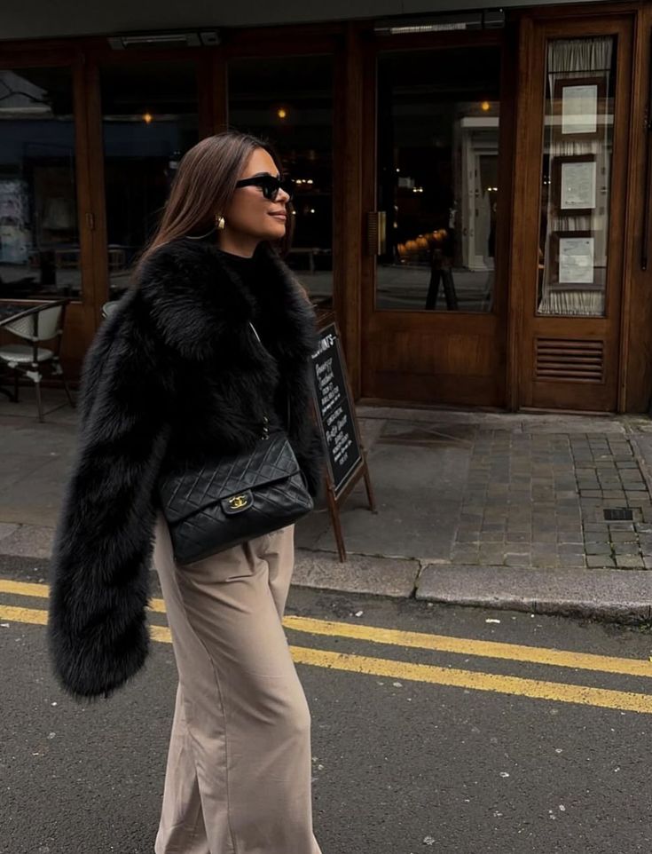 Fluffy winter jacket