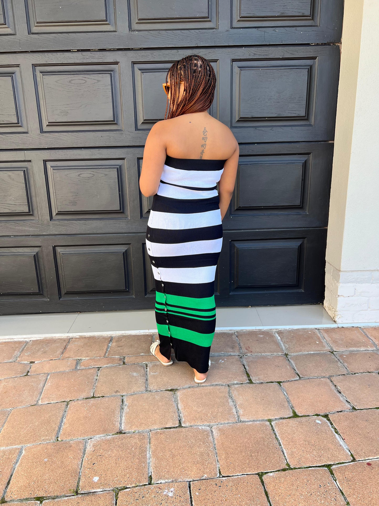 broad stripe bodycon