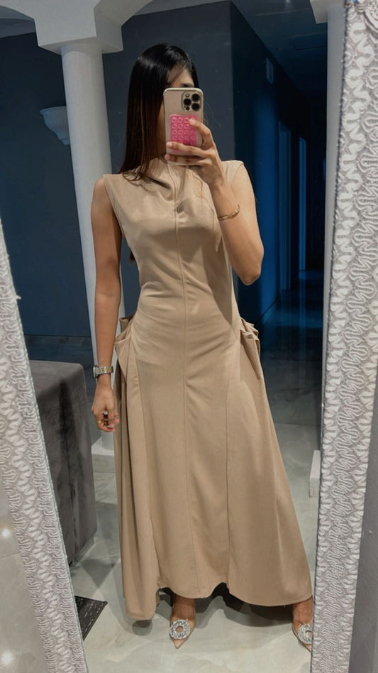 bodycon top flare bottom dress