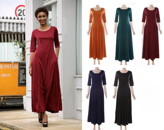 Maxi flowy relaxed dress