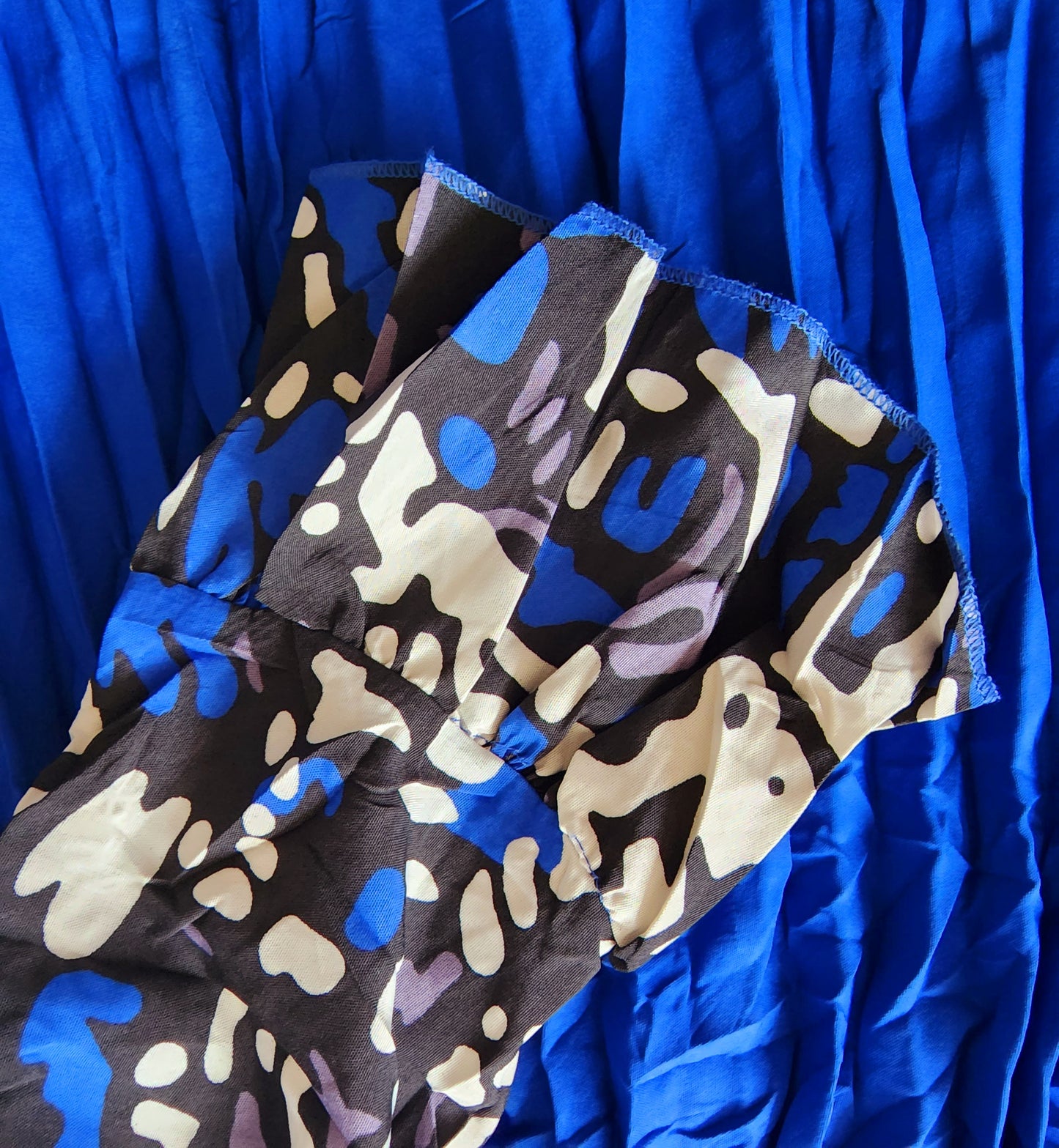 Blue Maxi pleated dress – ClothingCo