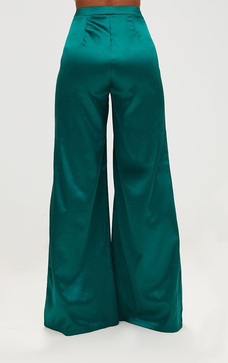 Satin finish pants