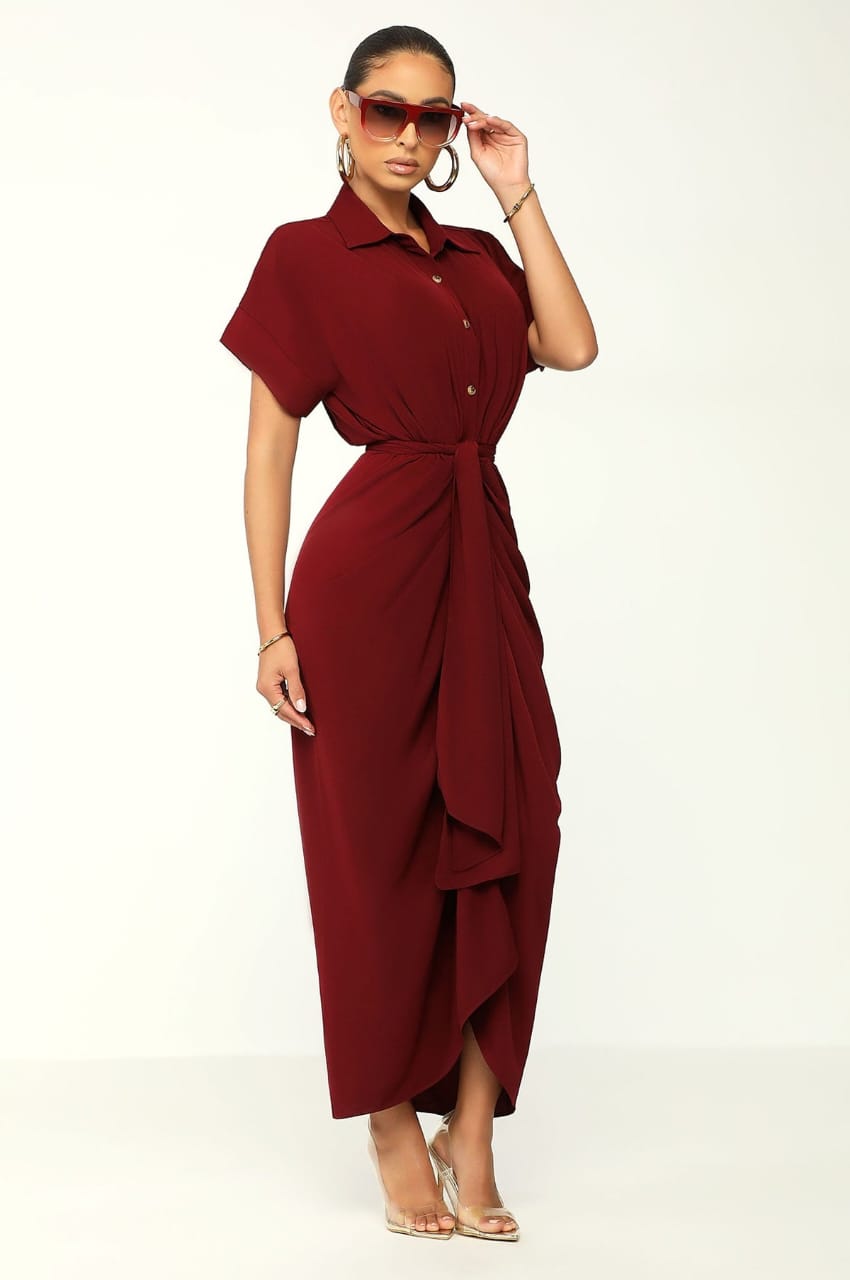 Belted Shirt  dress