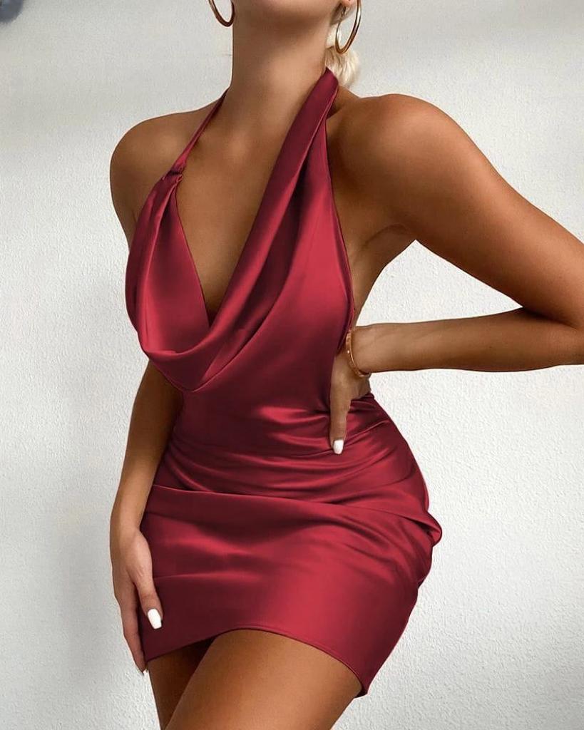 Satin Sexy Dress