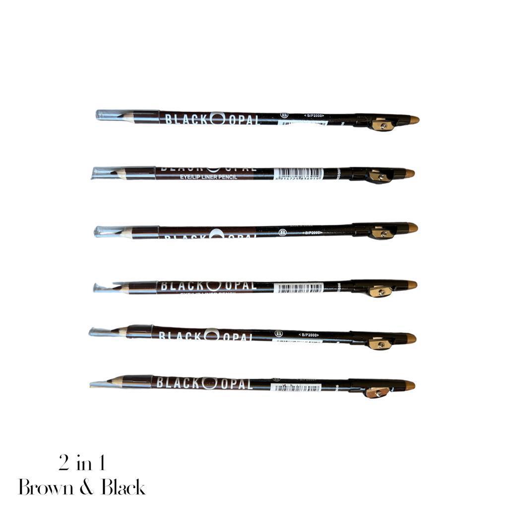 Black Opal 2 in 1 lip and eye liner pencil.