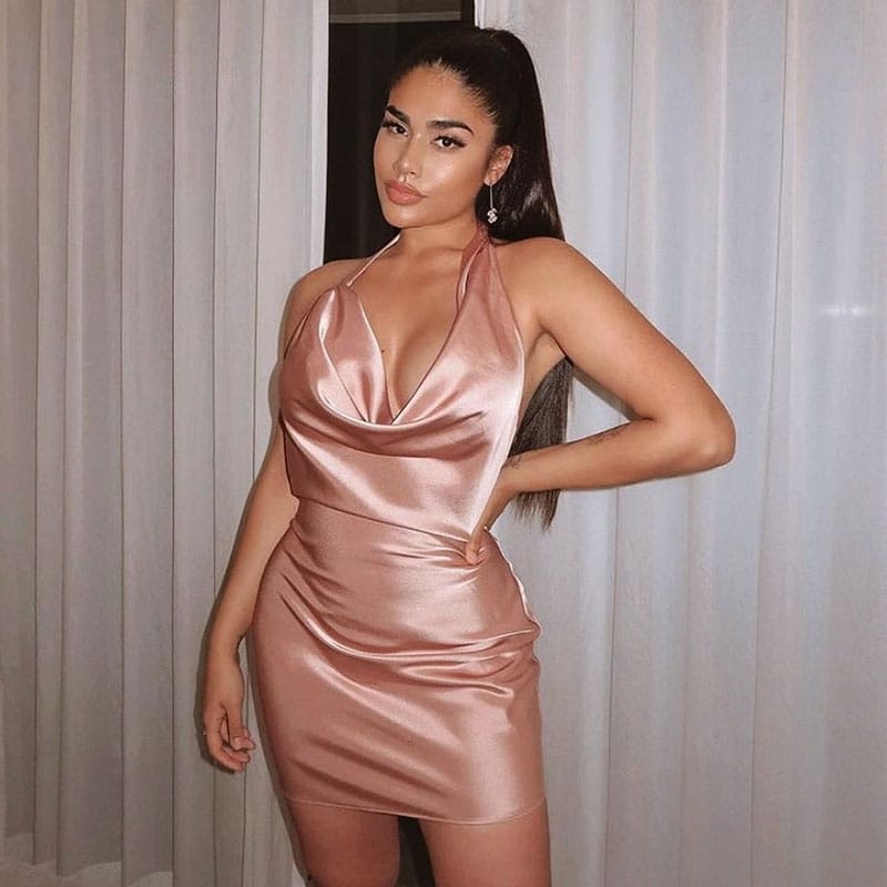 Satin Sexy Dress