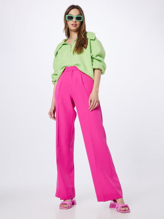 Pink formal pants.