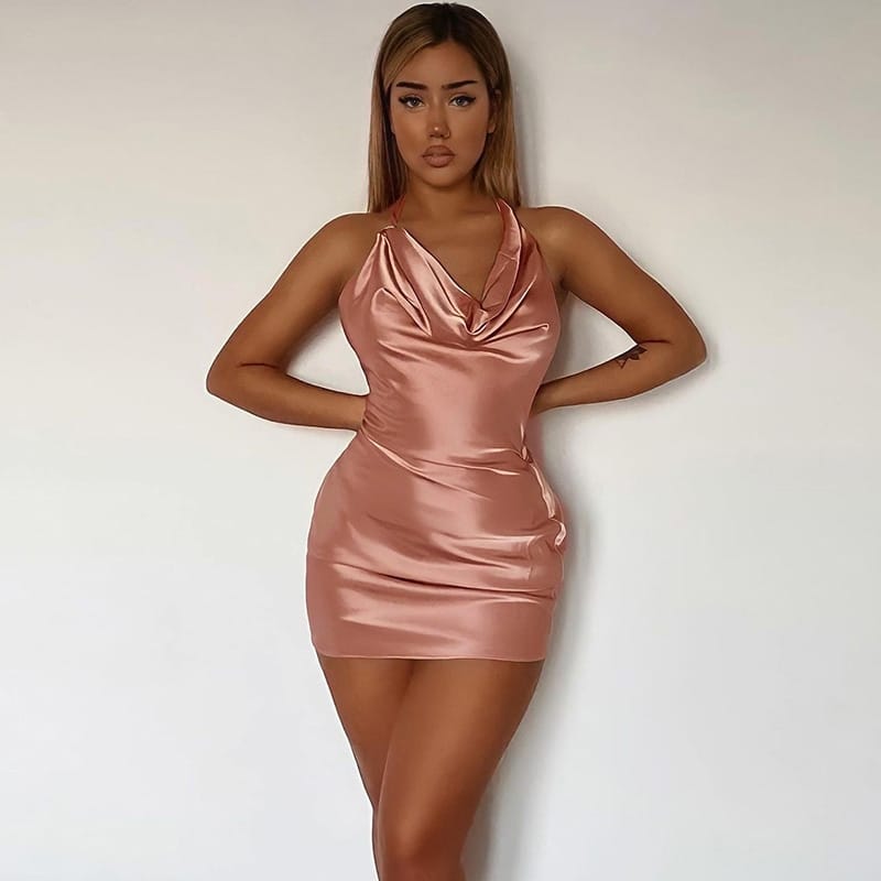 Satin Sexy Dress