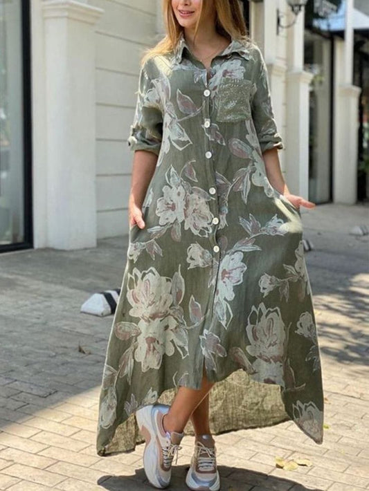Button down high/low dress.