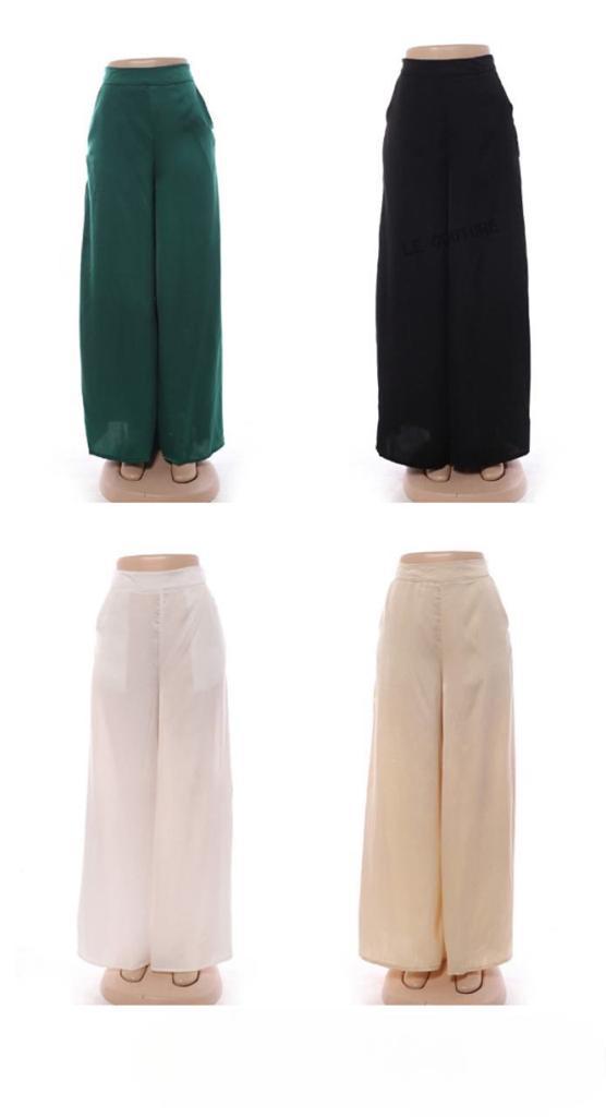 Satin finish pants