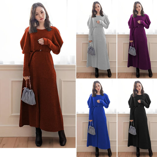 Puff sleeves maxi dress