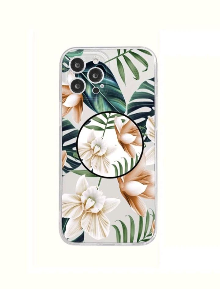 Tropical print case cover